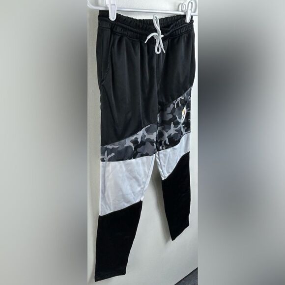 NFL Team Apparel Pittsburgh Steelers Women’s Track Pants Black/White/Camo size S - Picture 5 of 7